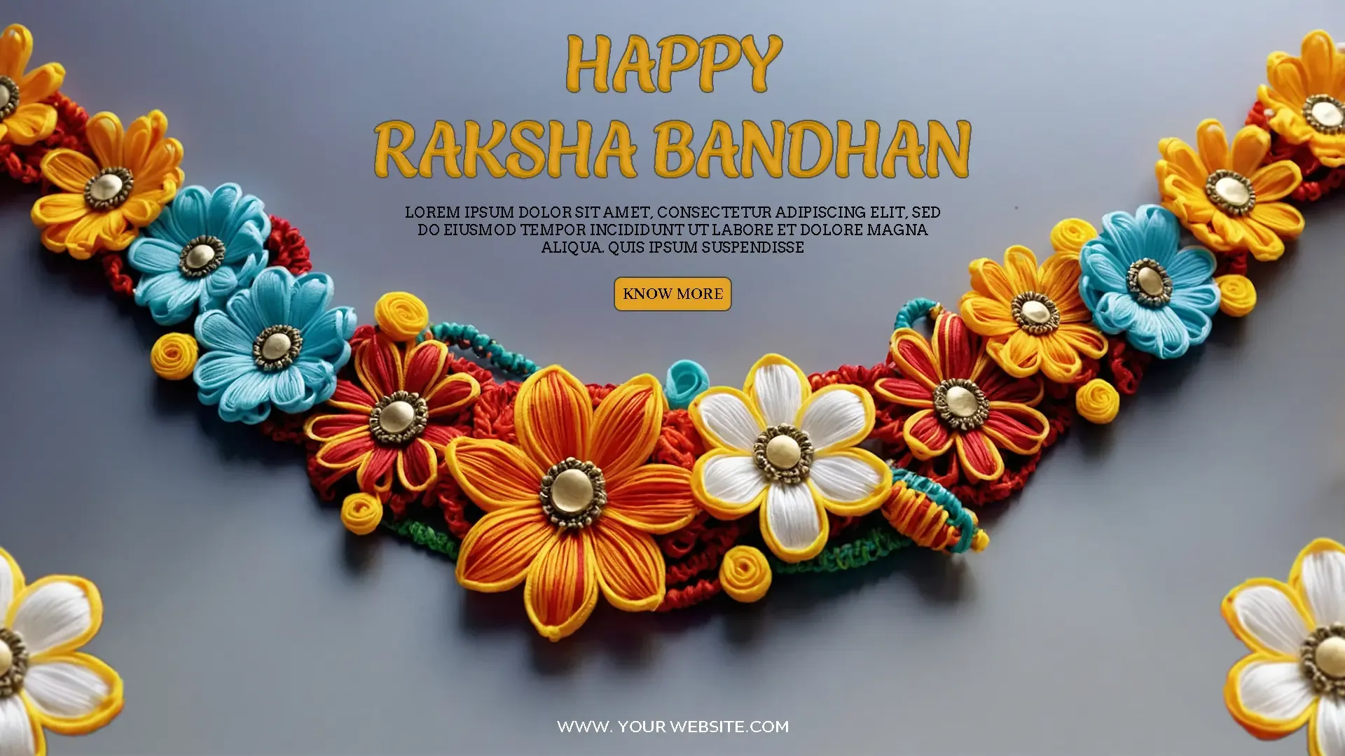 Creative Raksha Bandhan Celebration PSD Design